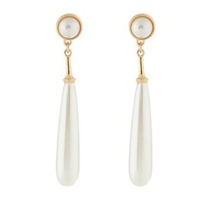 Pearl Teardrop Dangle Earrings